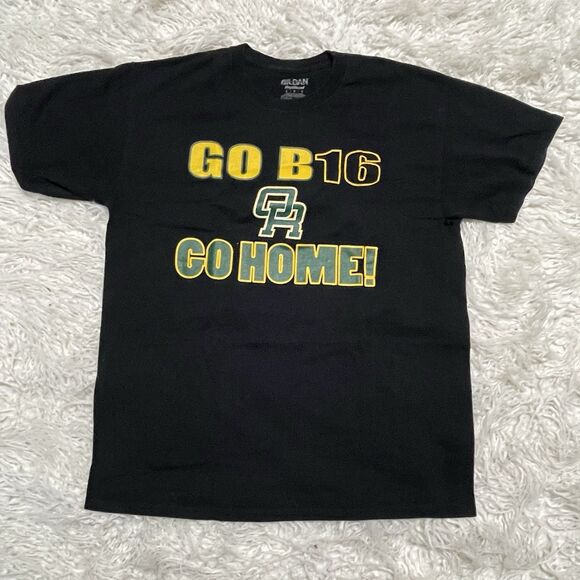 Oregon Ducks T Shirt Sz L Go Big Or Go Home NCAA Big 16 B16 - Picture 1 of 3